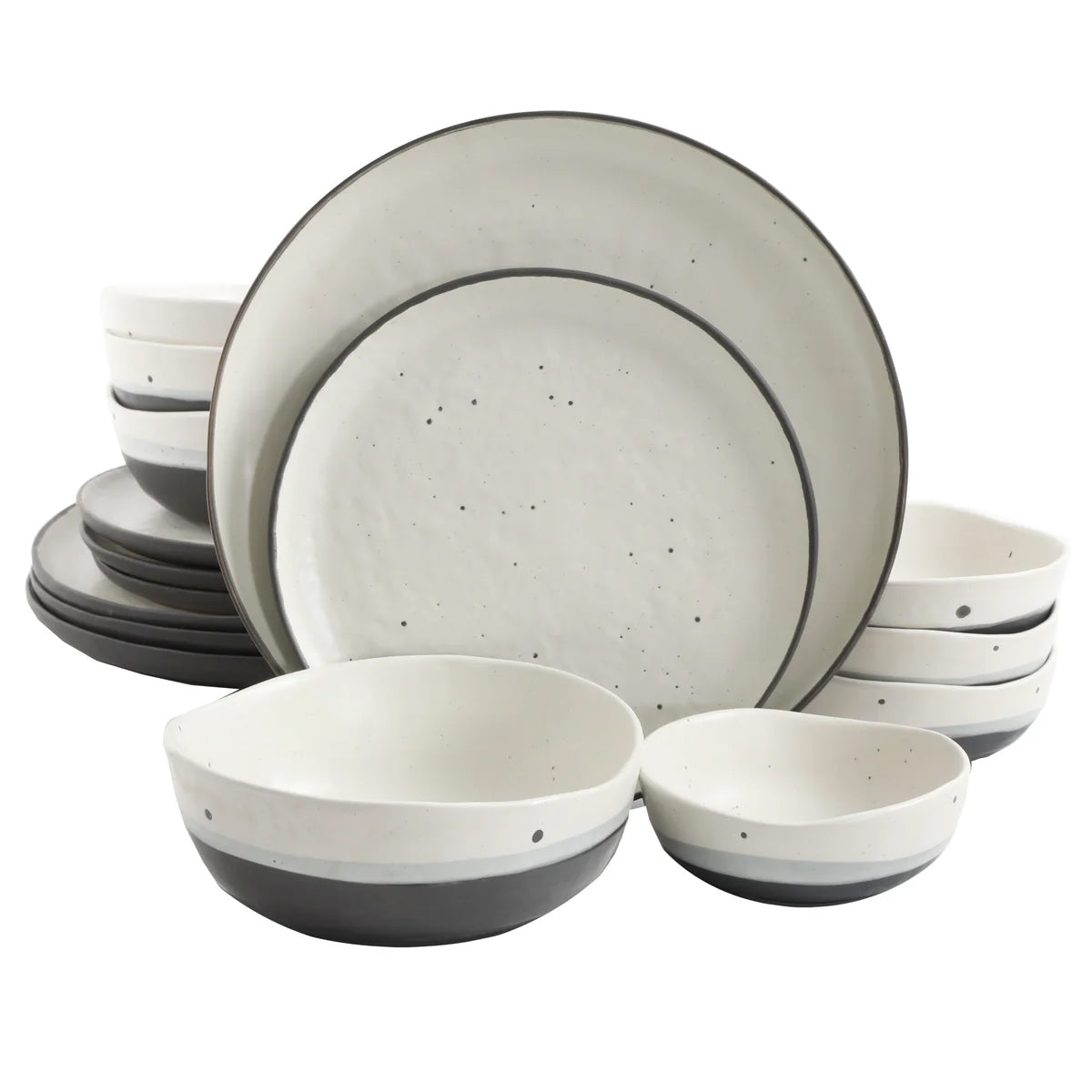16 PC Artisan Stoneware Dinnerware Set