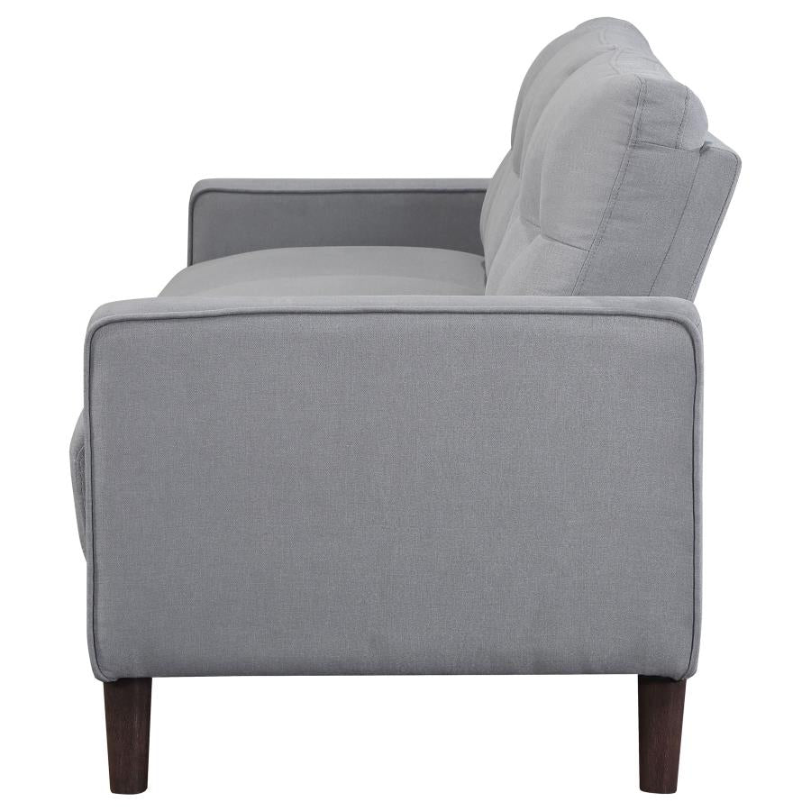 Sofa Grey upholstered Track Arm Tufted