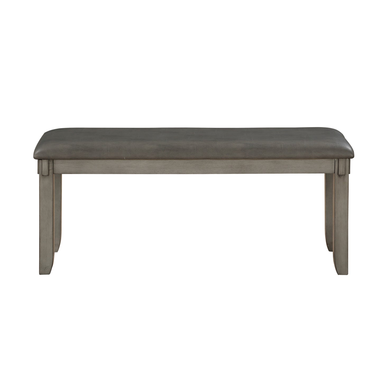 6-Piece Gray Dining Room Set with Bench