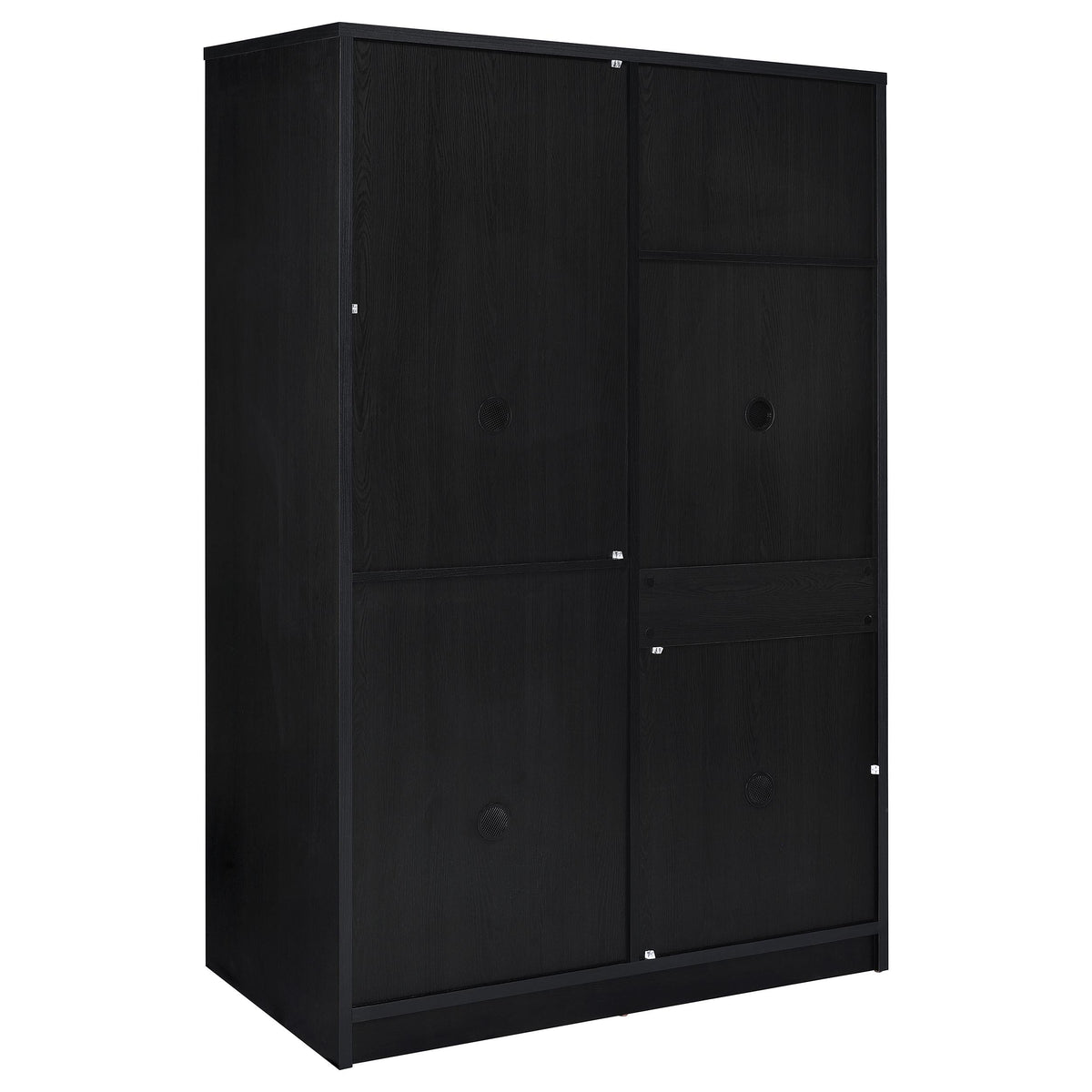Black 2-Door Sliding Wardrobe