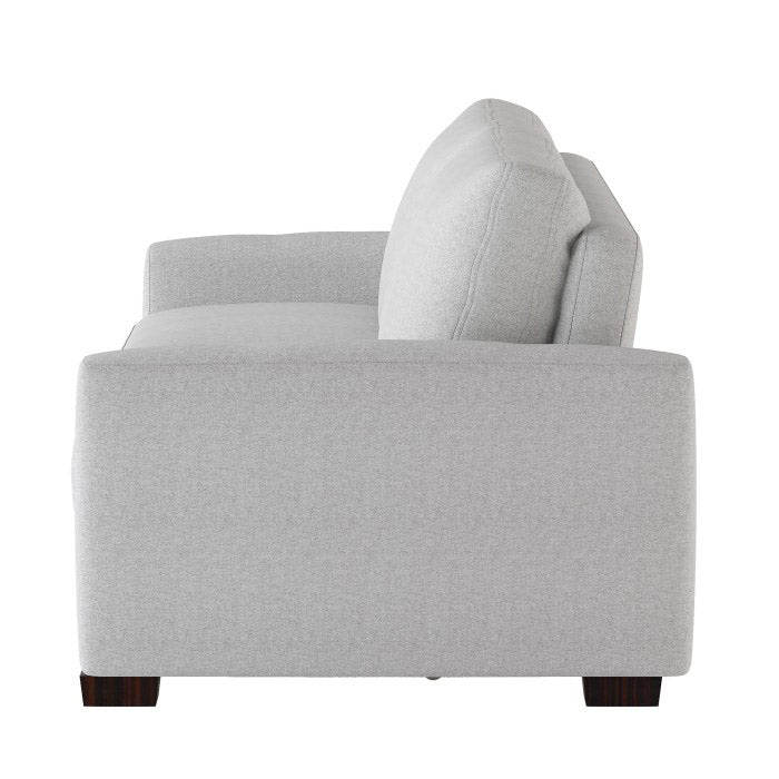 Gray Mid-Century Inspired Sofa Bed