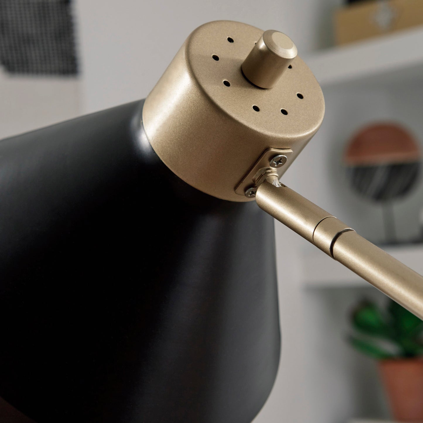 Black and Gold Floor Lamp