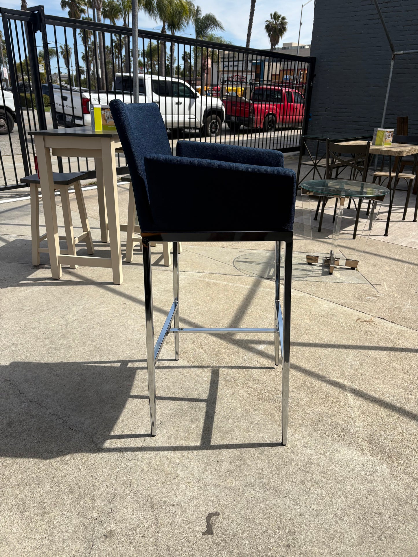 Blue Bar Stool