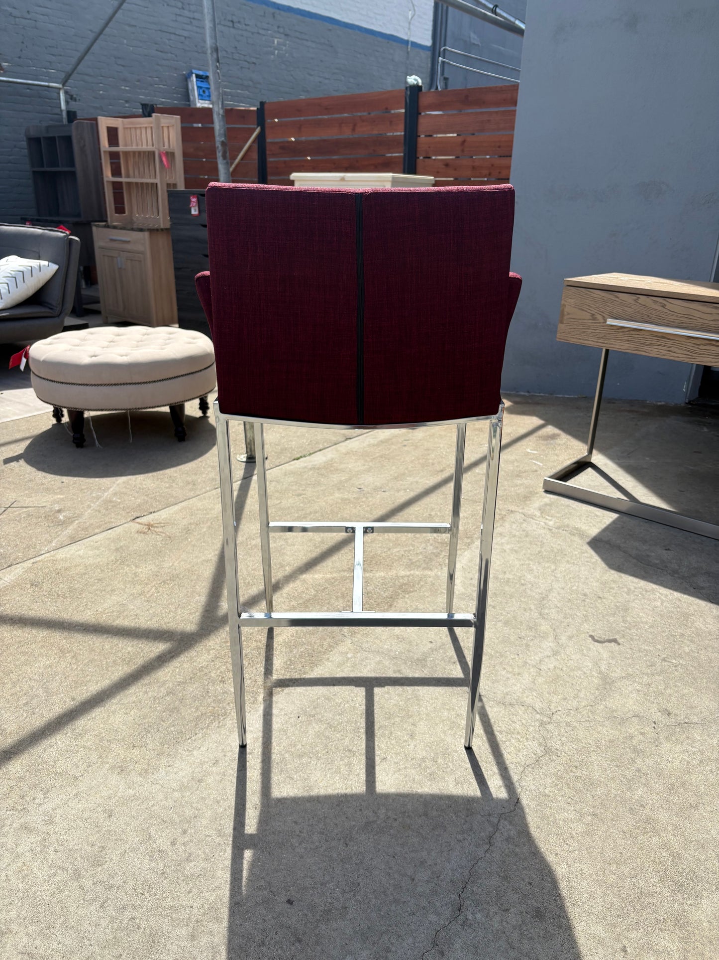 Burgundy Bar Stool