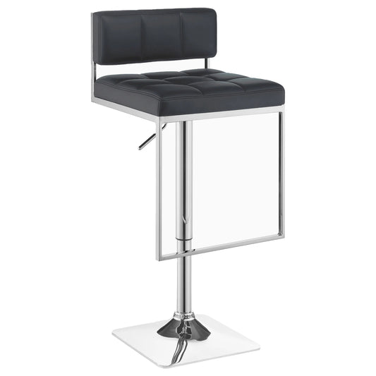 Adjustable Gray Bar Stool