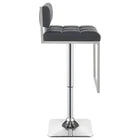 Adjustable Gray Bar Stool