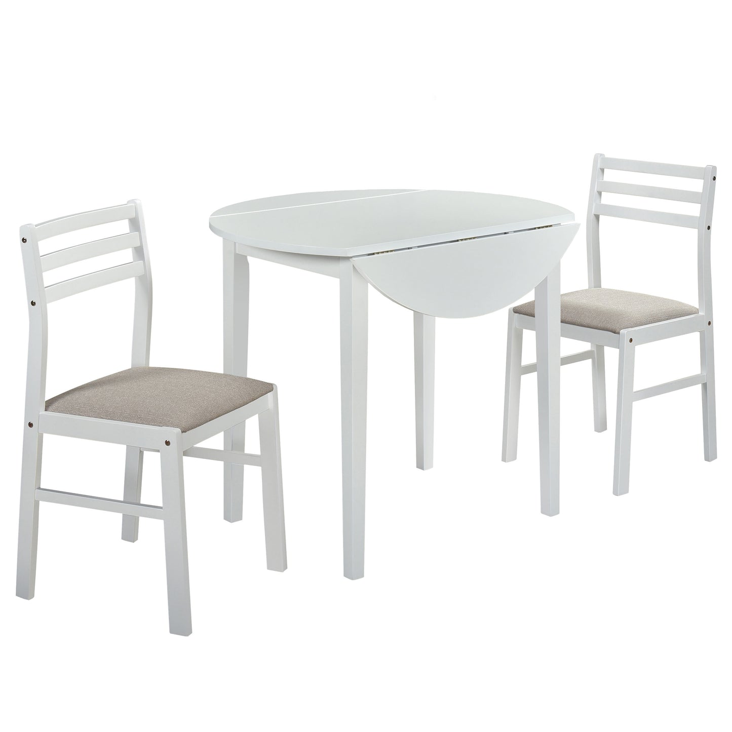 Small 3 Piece Drop Leaf Dining Set
