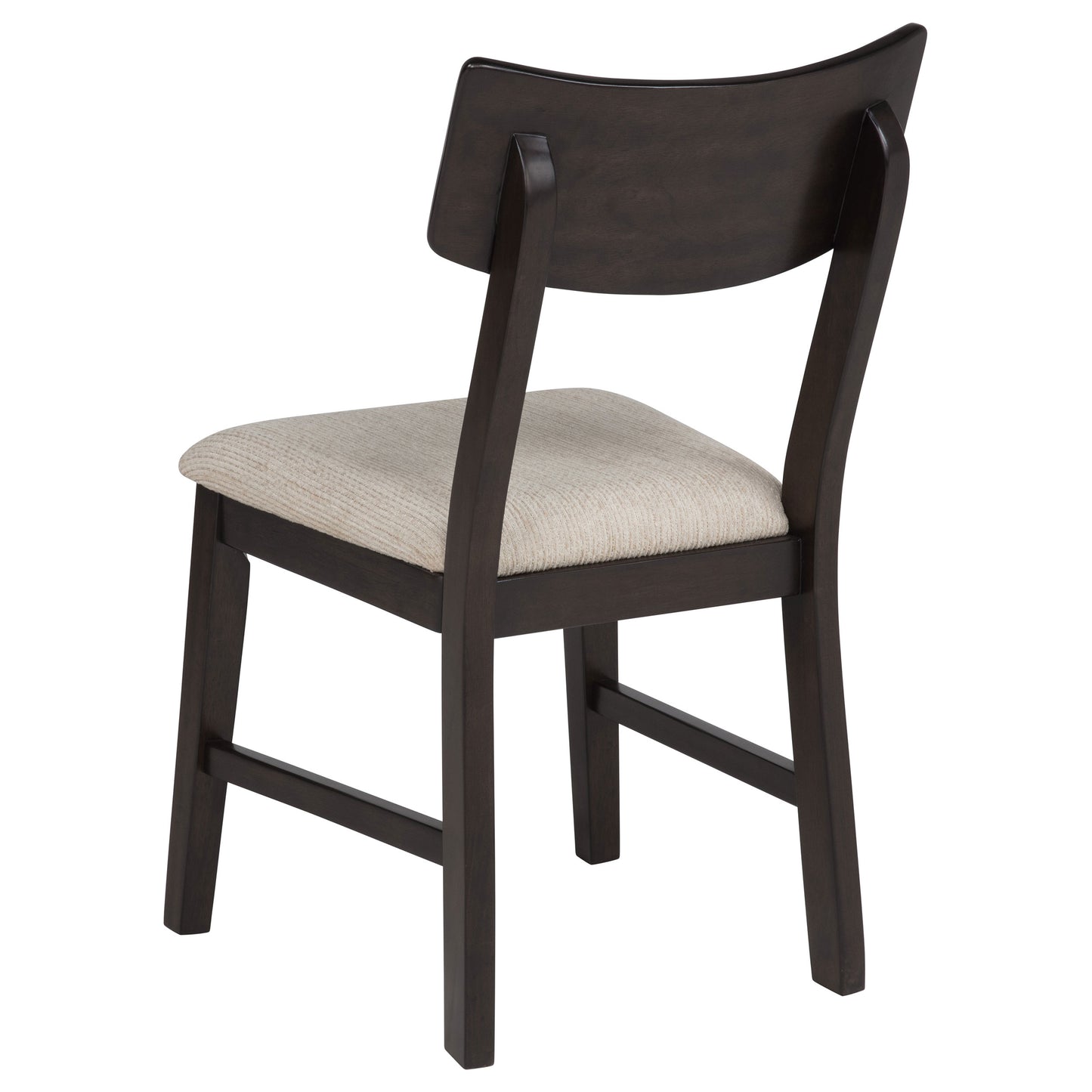 5-Piece Round Drop Leaf Dining Table Set in Dark Coffee Finish