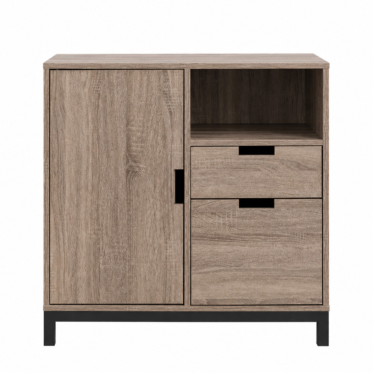 Taupe Finish Accent Cabinet