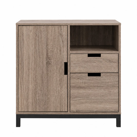 Taupe Finish Accent Cabinet