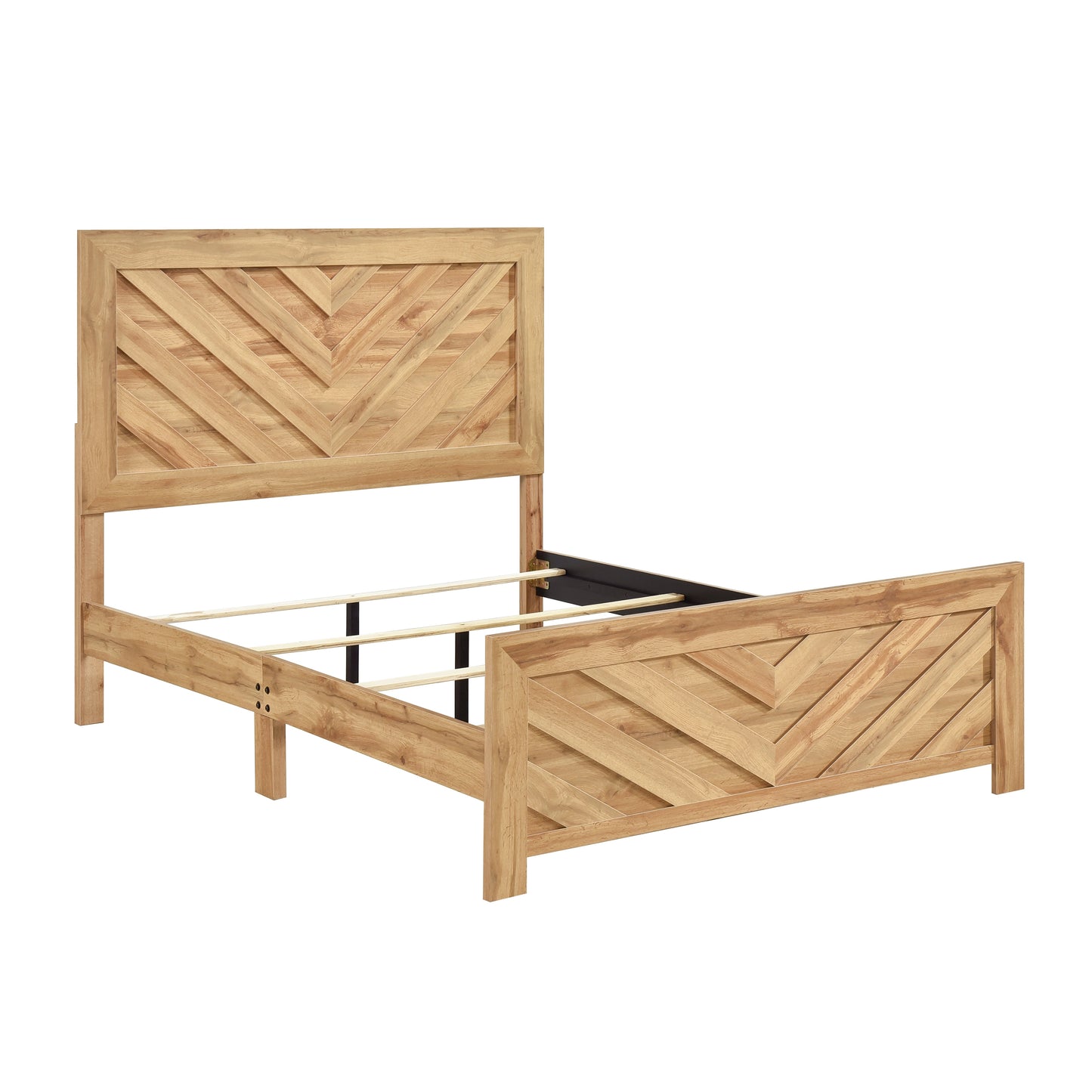 5-Piece Bedroom Set in Natural Oak Finish