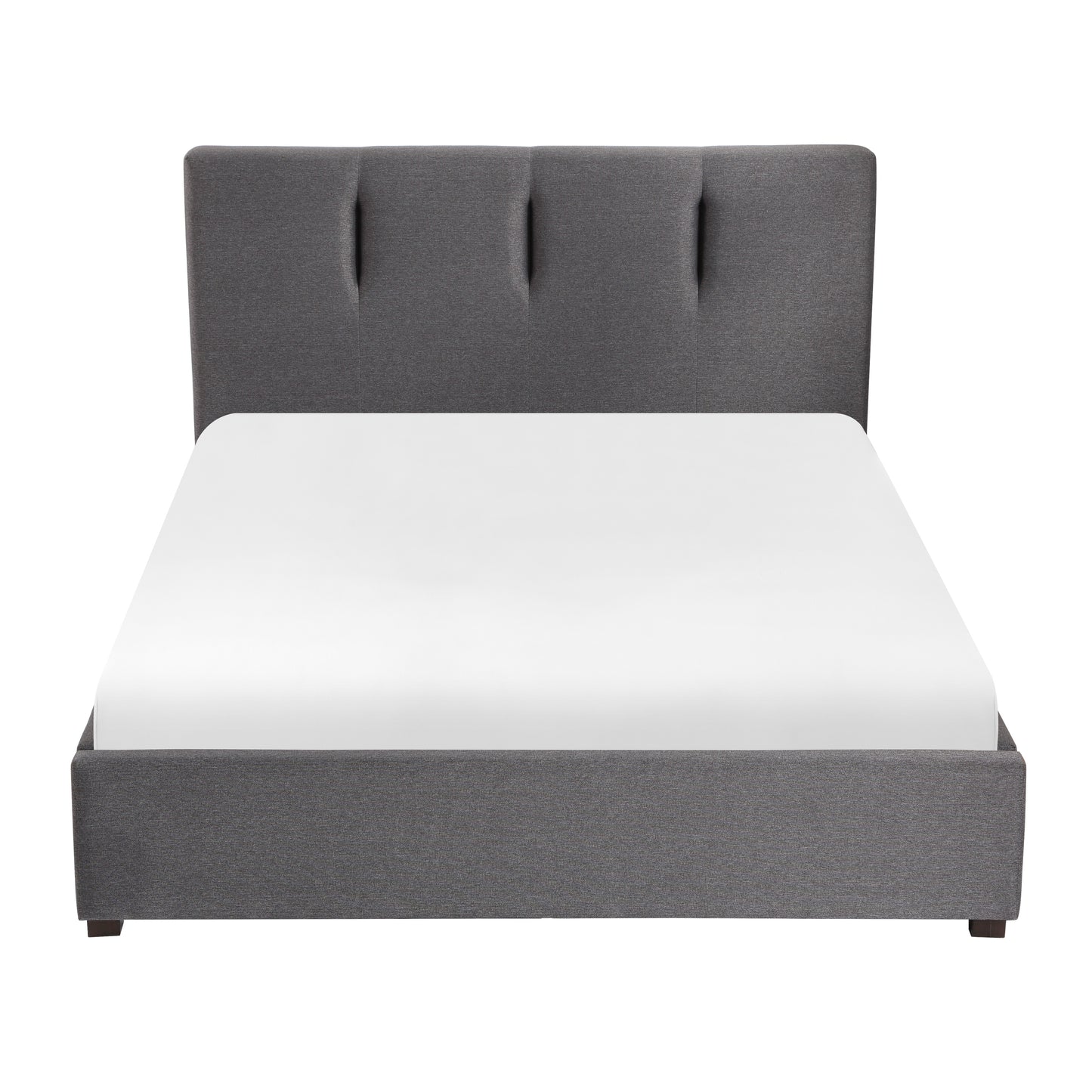 Modern Channel Tufted Upholstered Platform Bed