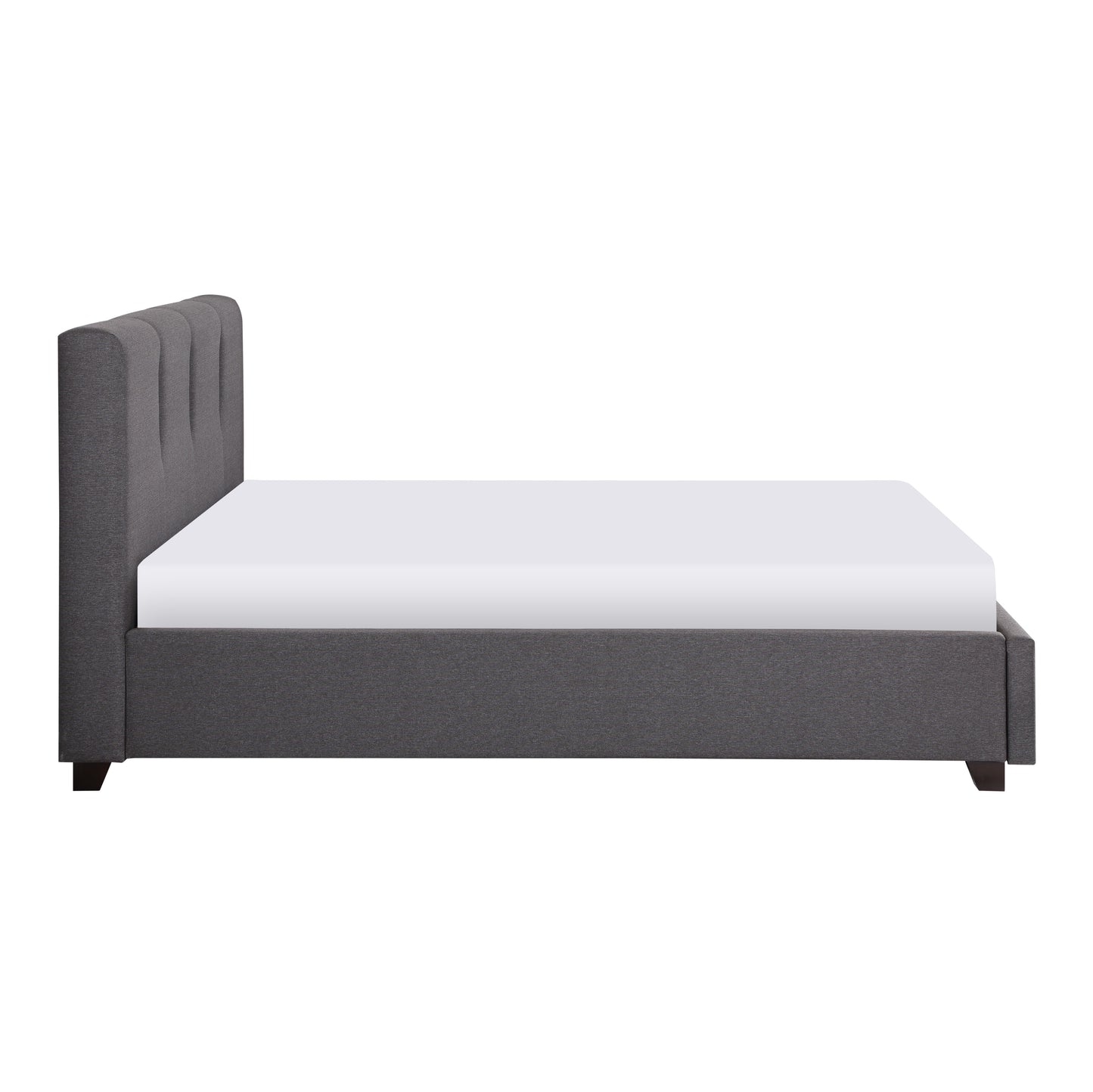 Modern Channel Tufted Upholstered Platform Bed