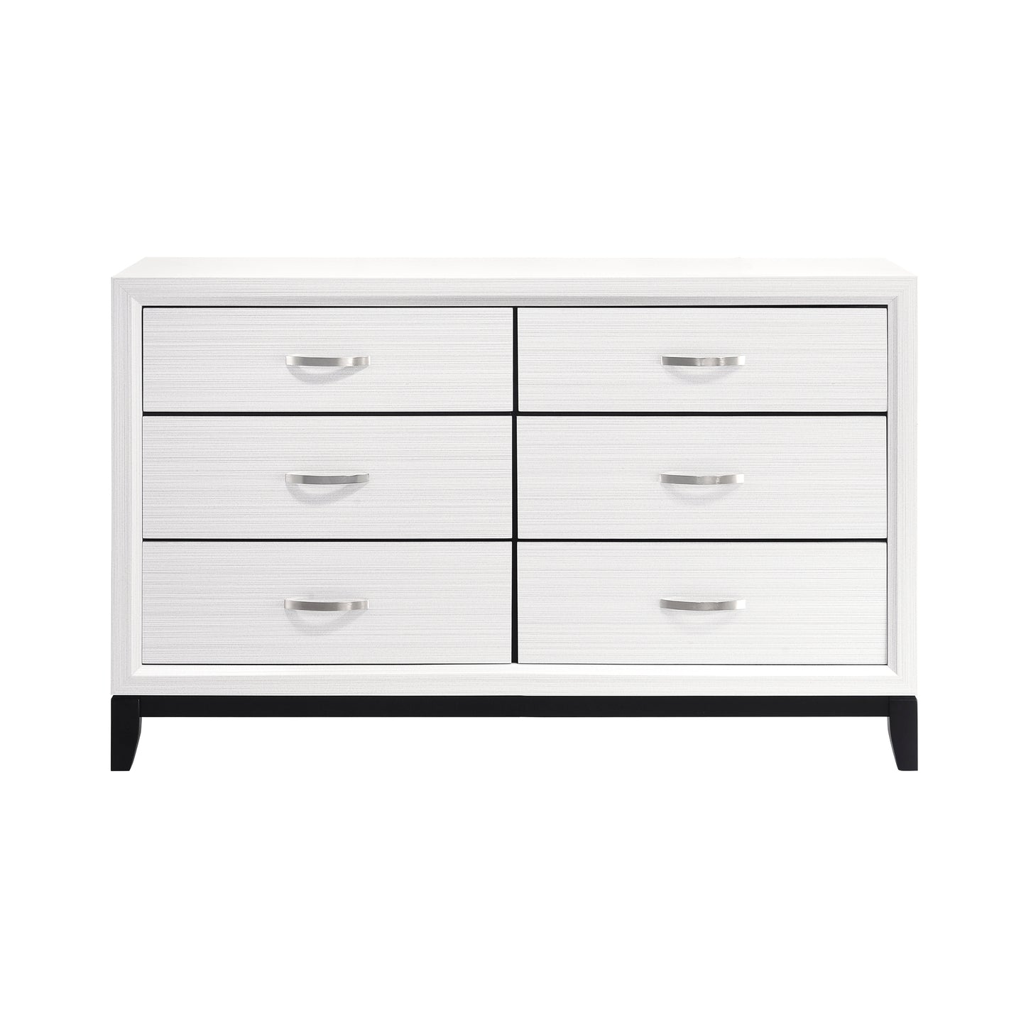 6 Drawer Dresser in Gray or White