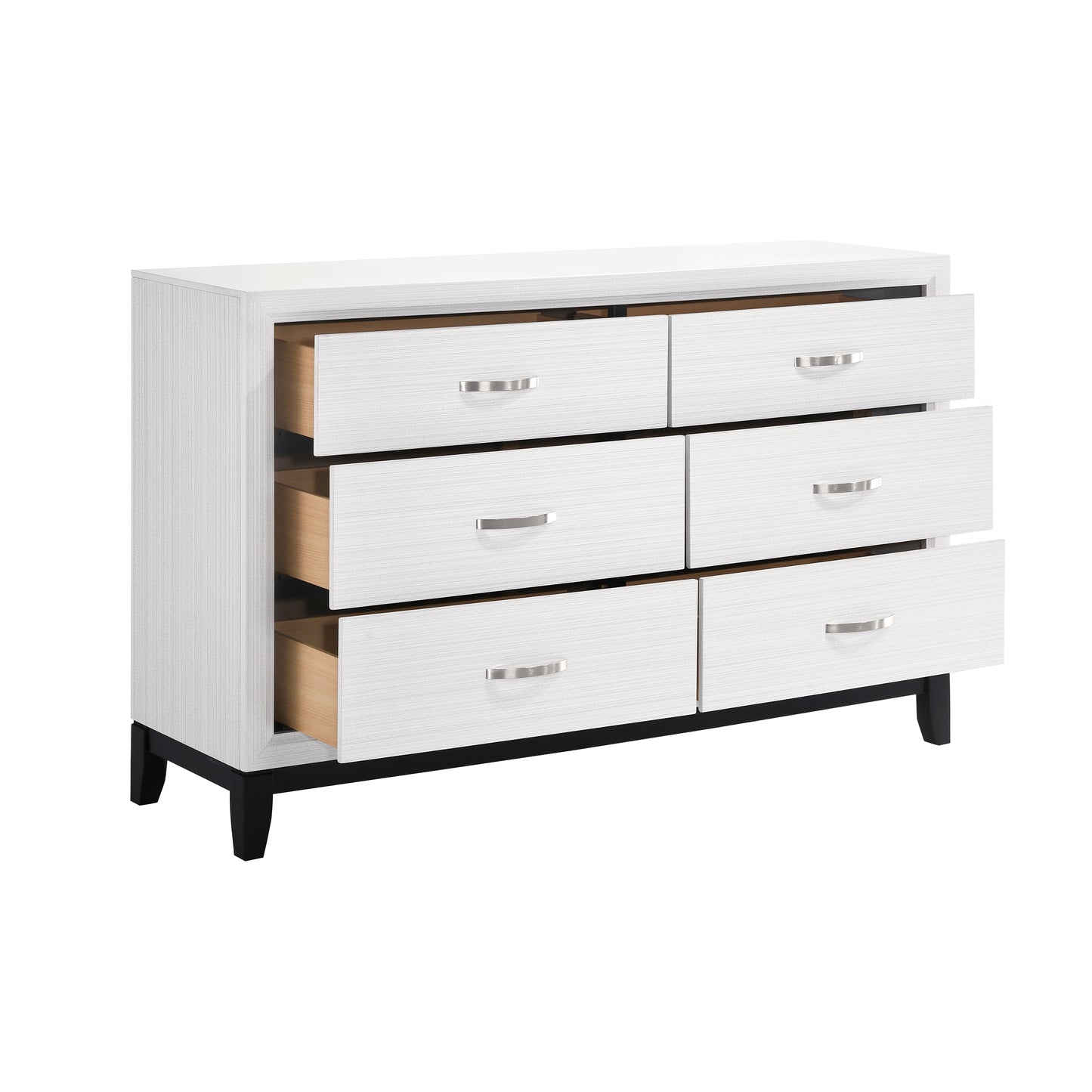 6 Drawer Dresser in Gray or White