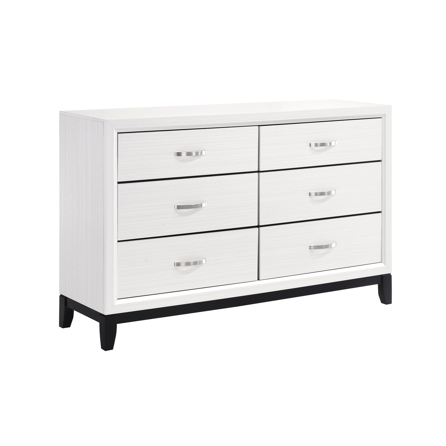 6 Drawer Dresser in Gray or White