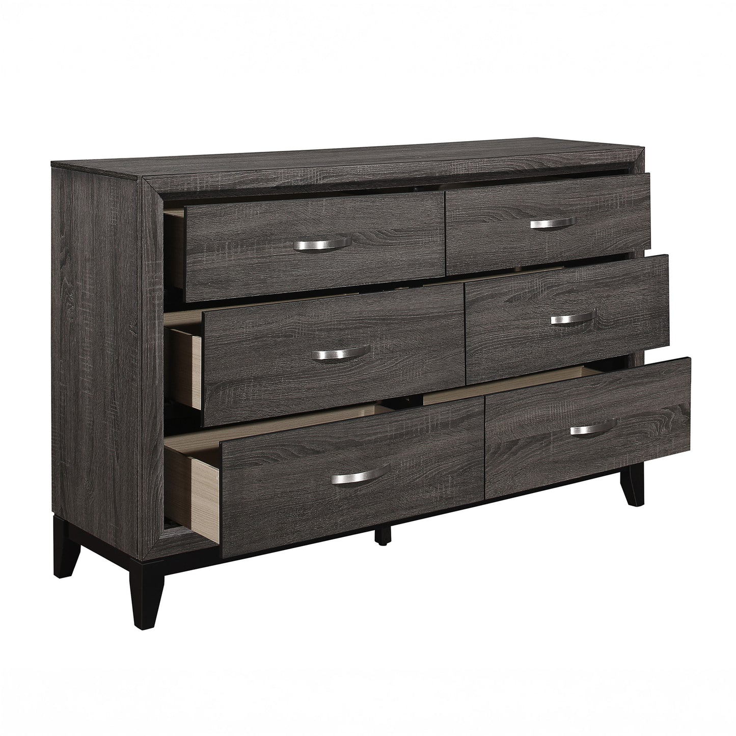 6 Drawer Dresser in Gray or White
