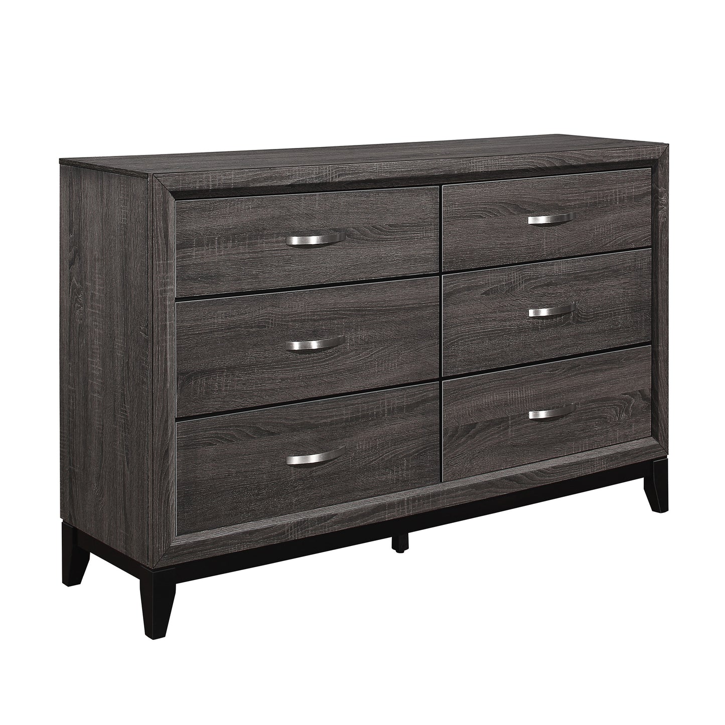 6 Drawer Dresser in Gray or White