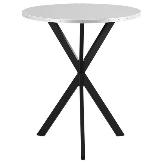 Round 32-inch Sliver Bar Table