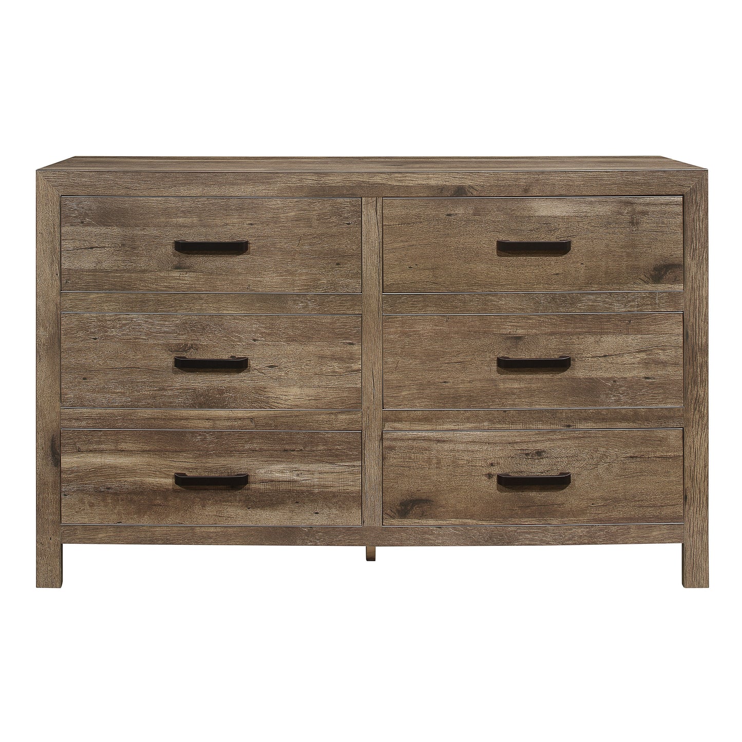 Weathered Wood 6-Drawer Dresser