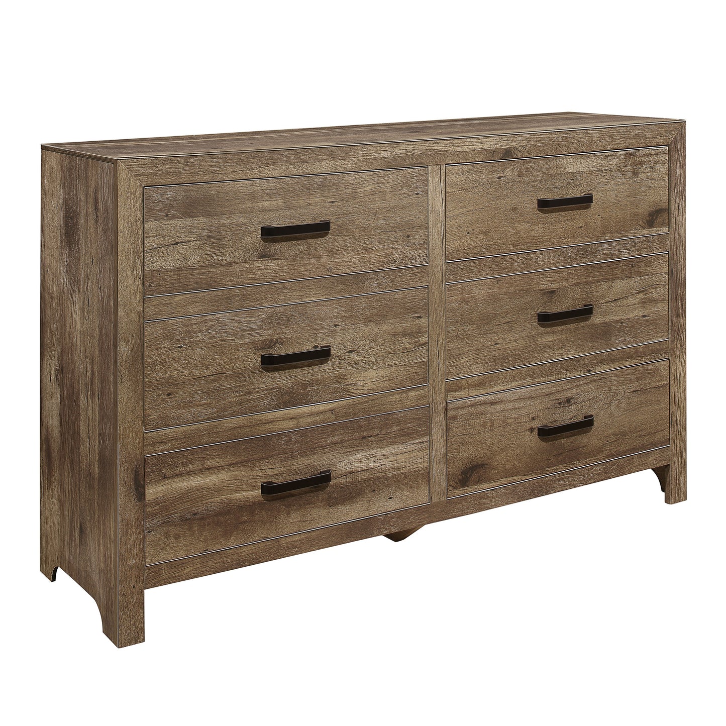 Weathered Wood 6-Drawer Dresser