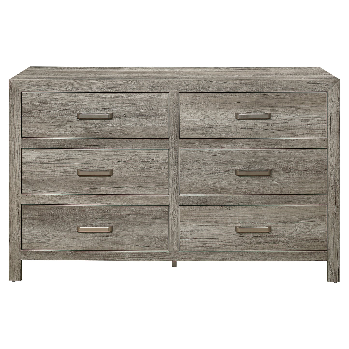 Weathered Wood 6-Drawer Dresser