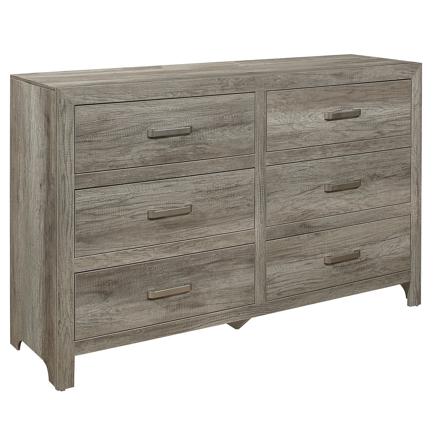 Weathered Wood 6-Drawer Dresser
