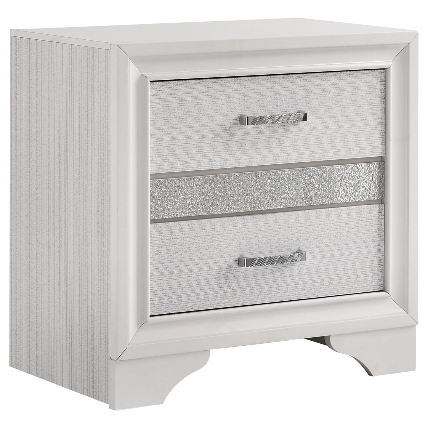 Glam 5-Piece Bedroom Set with Upholstered Headboard