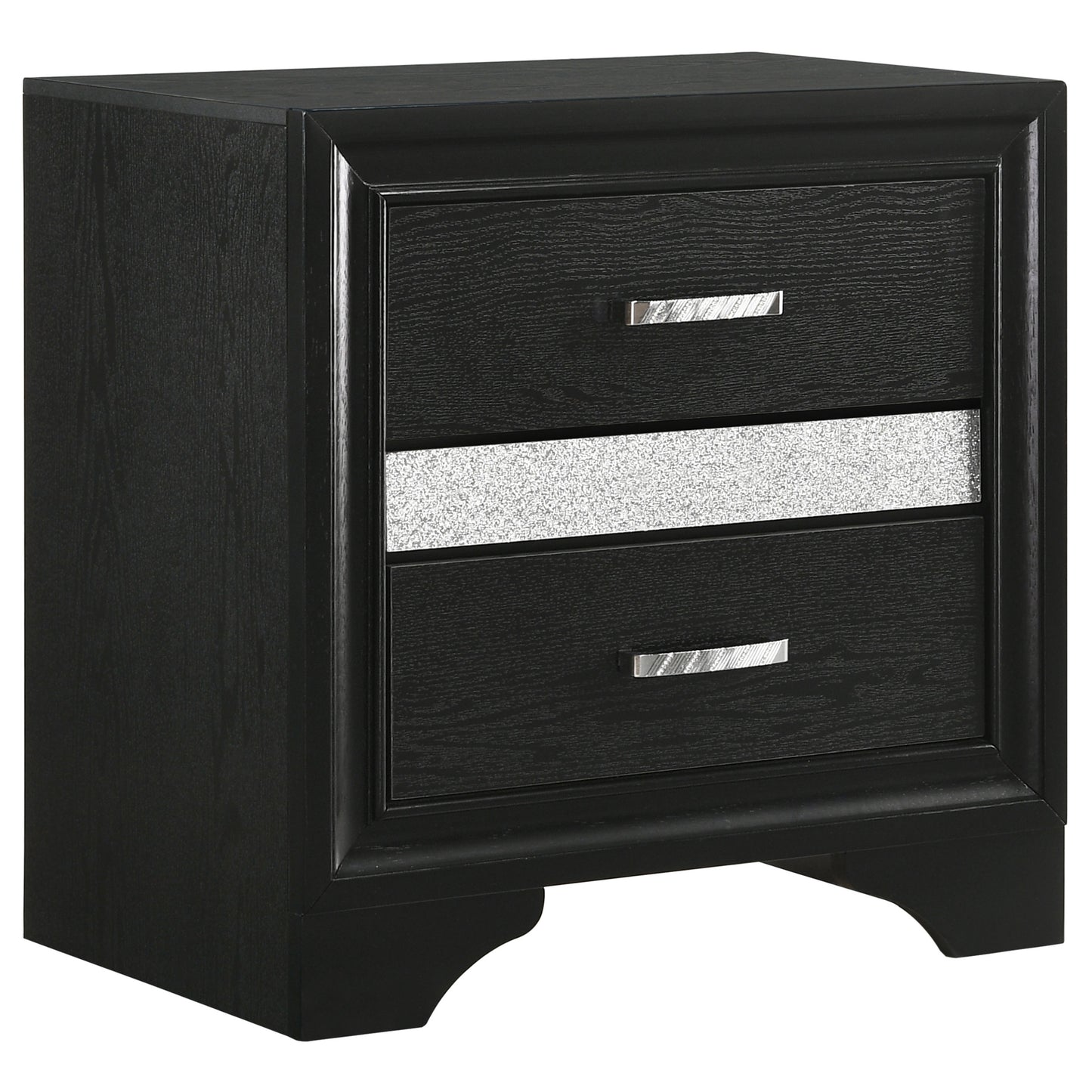 Glam 5-Piece Bedroom Set with Upholstered Headboard
