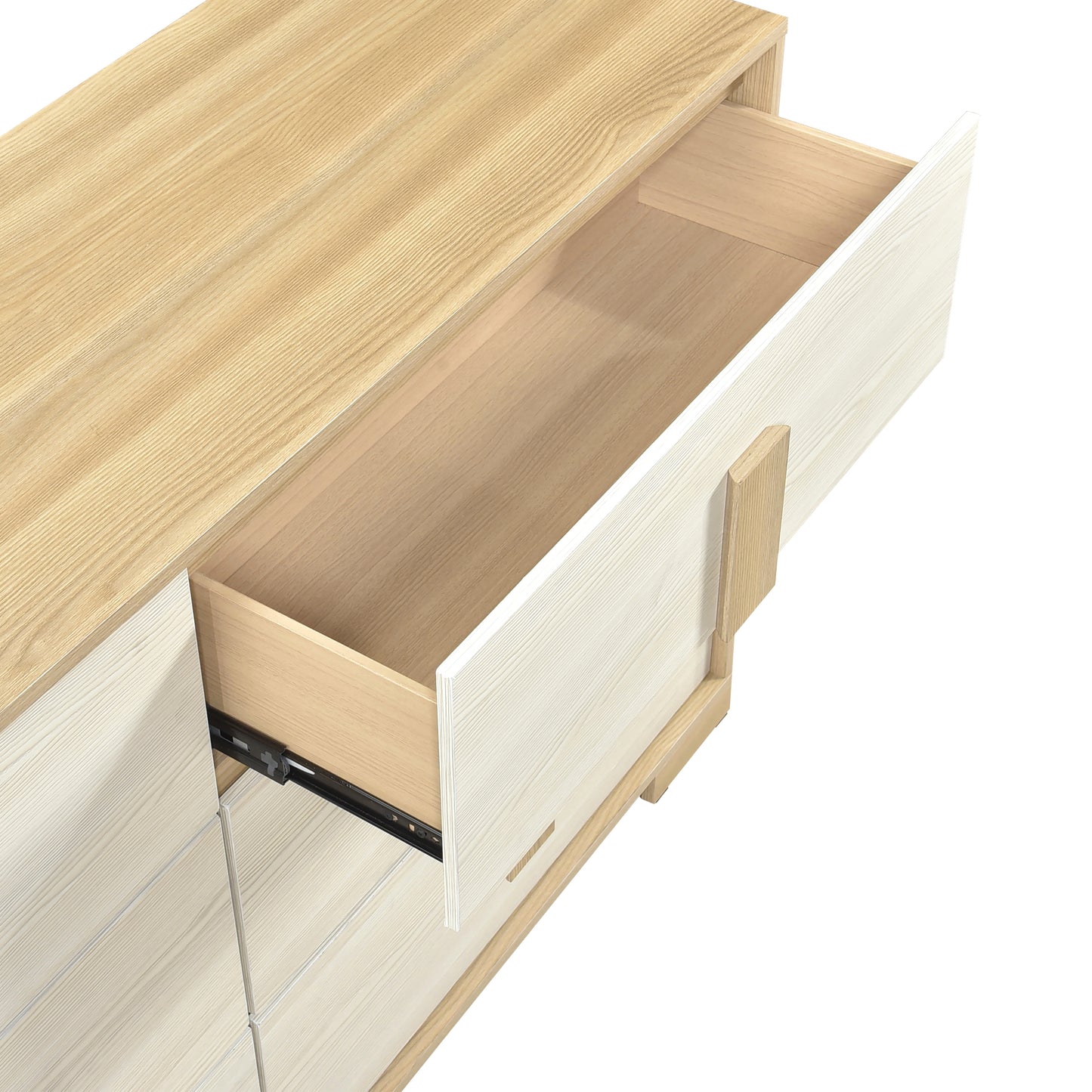 Scandinavian 2 Tone 6-Drawer Dresser