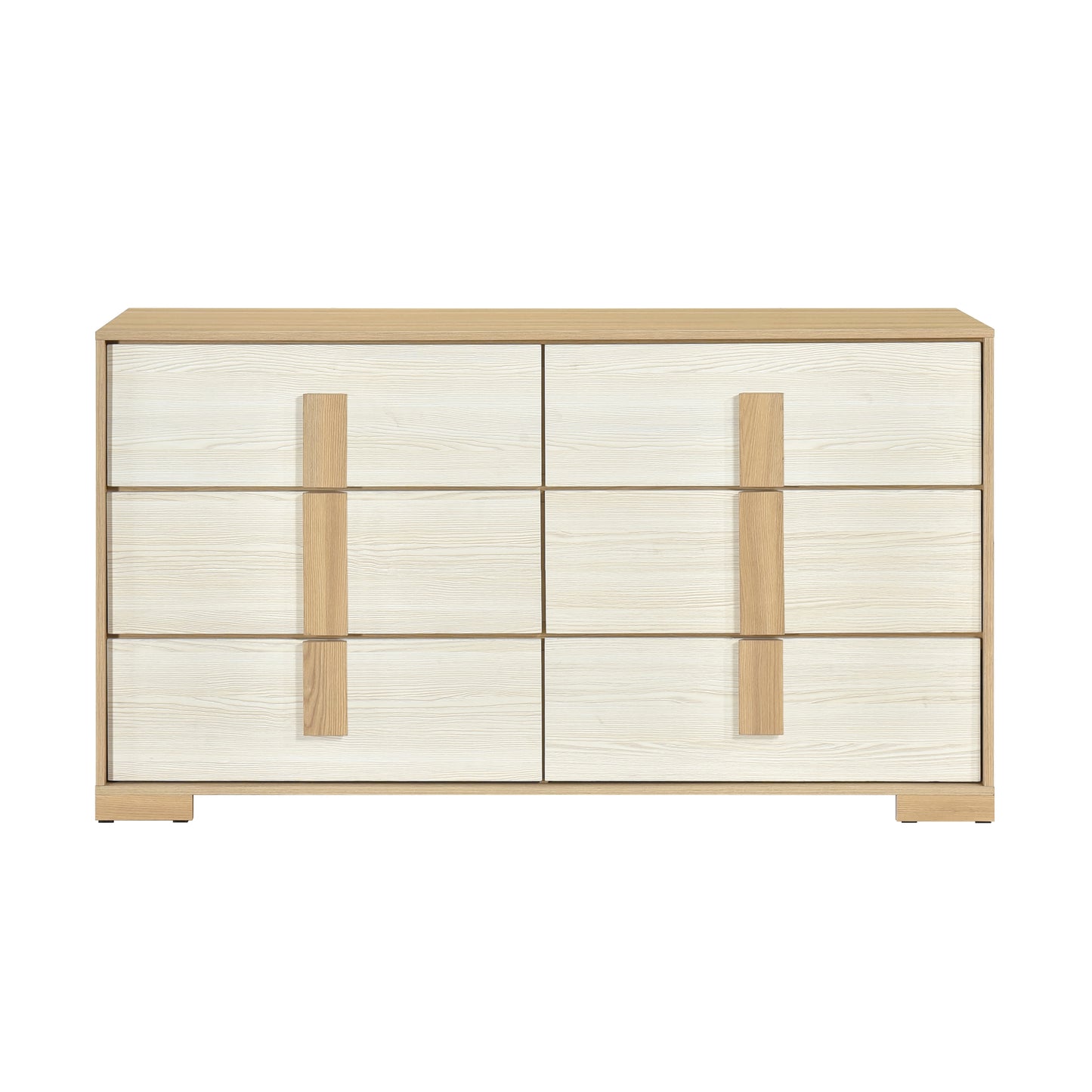 Scandinavian 2 Tone 6-Drawer Dresser