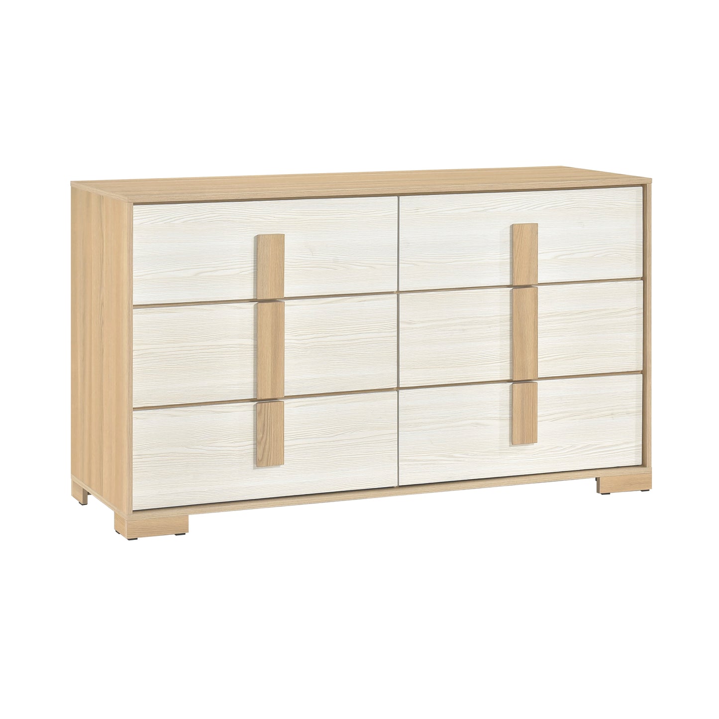 Scandinavian 2 Tone 6-Drawer Dresser