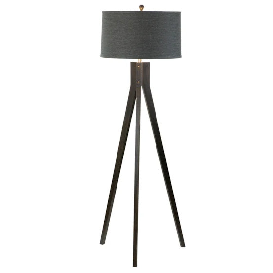Wood Tripod Floor Lamp