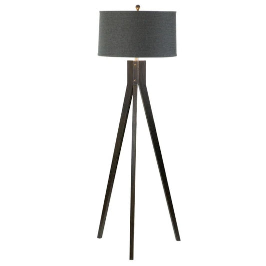 Wood Tripod Floor Lamp