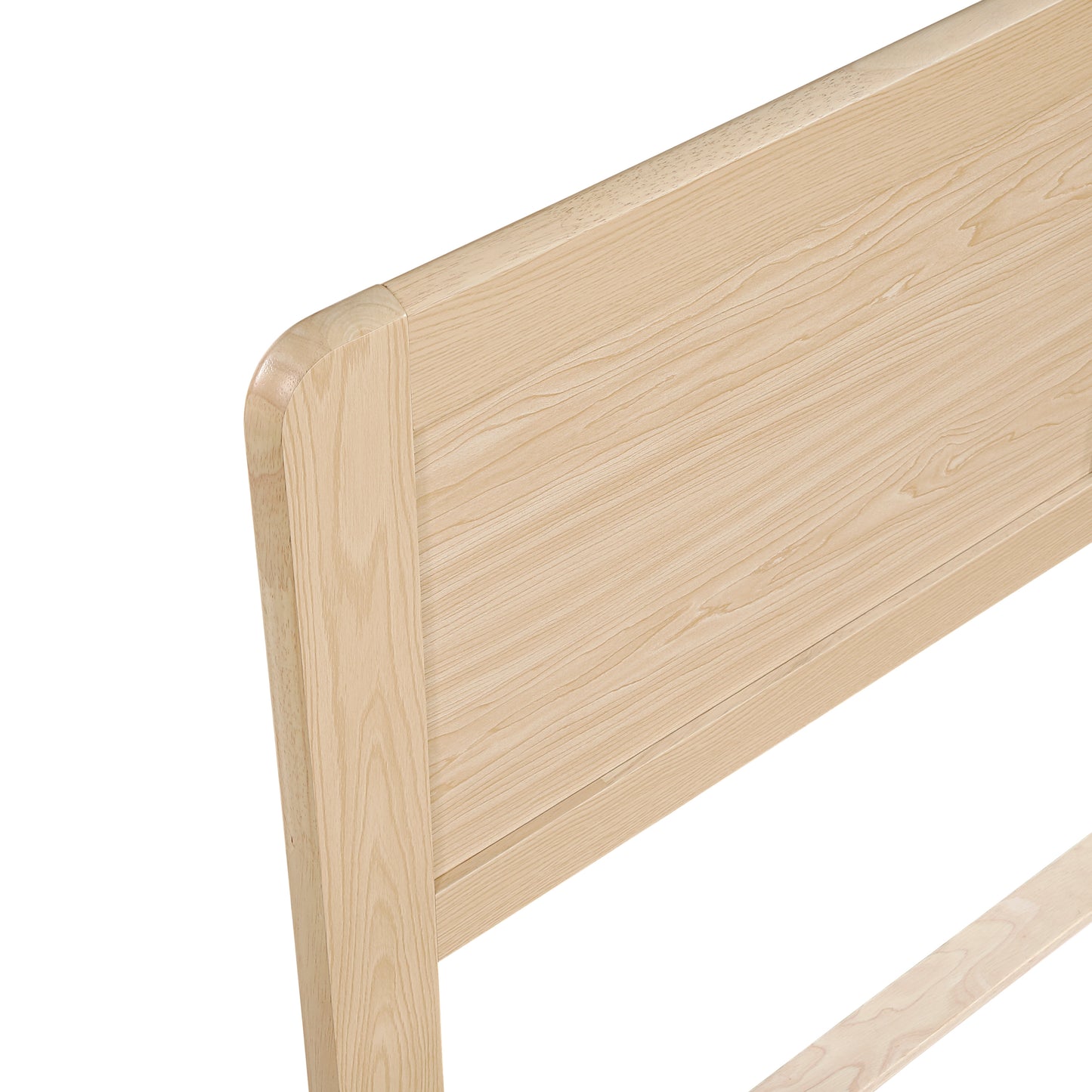 Natural Finish Wood Platform Bed Frame