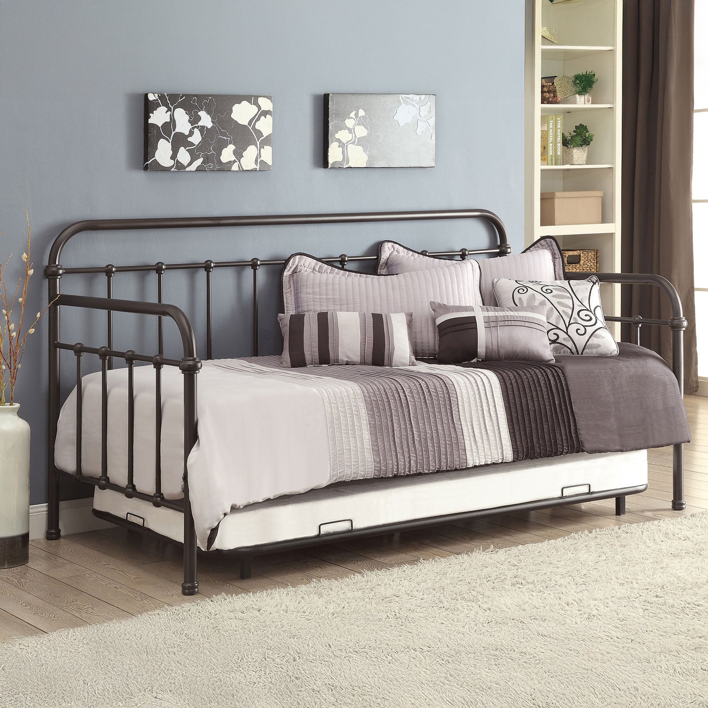 Dark Bronze Metal Twin Daybed