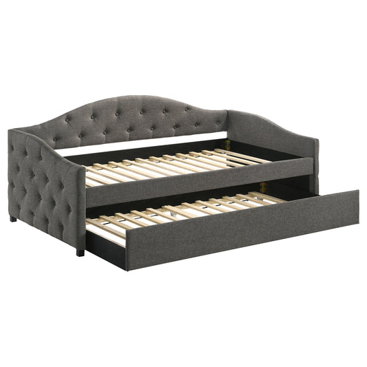 Gray Upholstered Twin Daybed