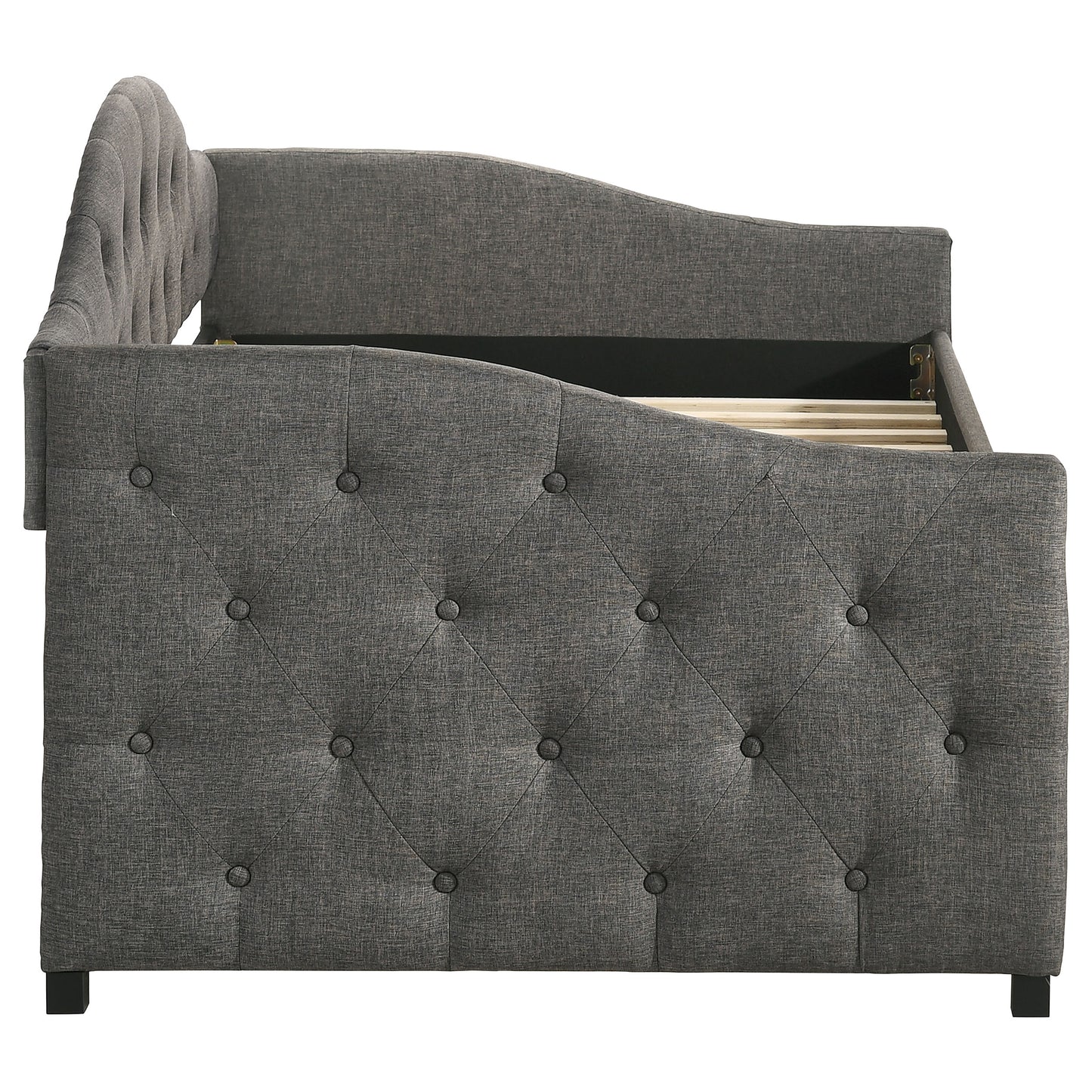 Gray Upholstered Twin Daybed