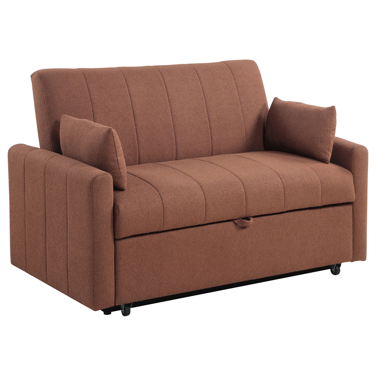 Bouclé Pull-Out Sleeper Sofa