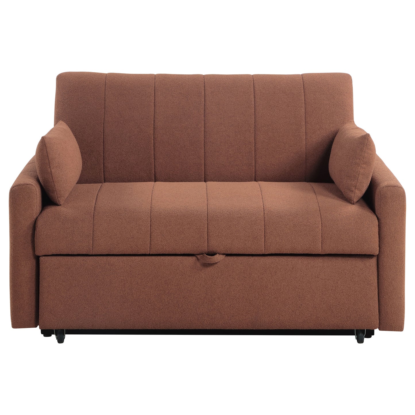 Bouclé Pull-Out Sleeper Sofa