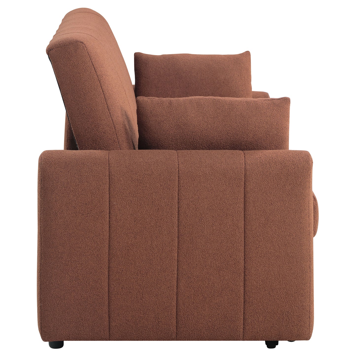 Bouclé Pull-Out Sleeper Sofa