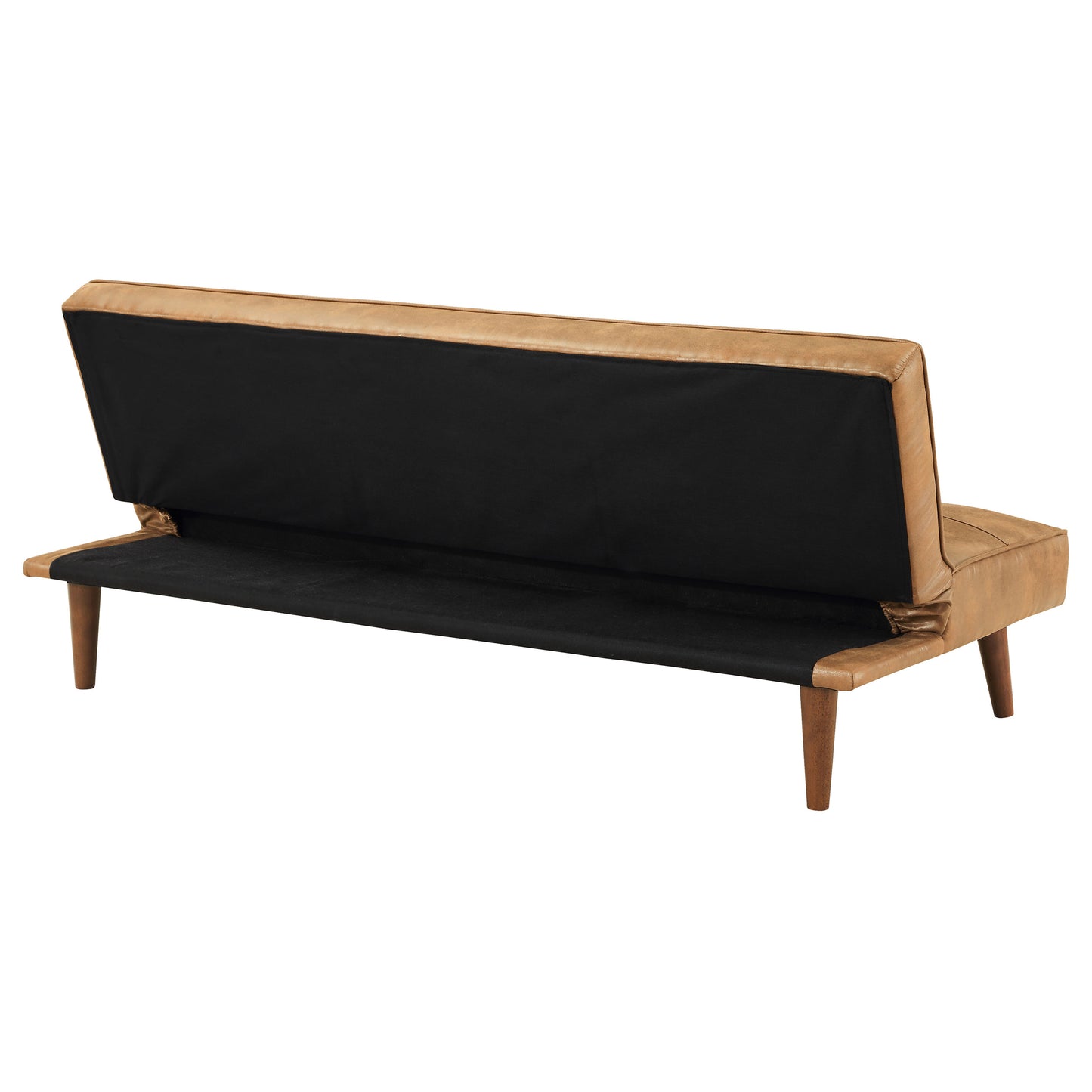 Faux Leather Upholstered Tufted Convertible Sofa Bed