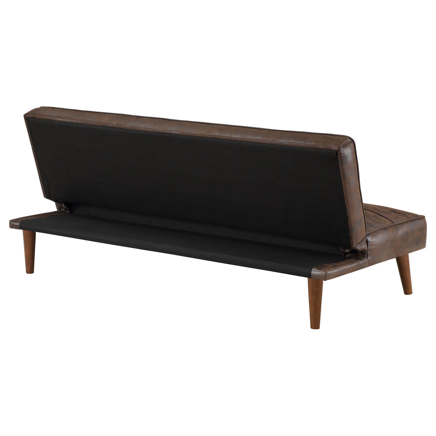 Faux Leather Upholstered Tufted Convertible Sofa Bed