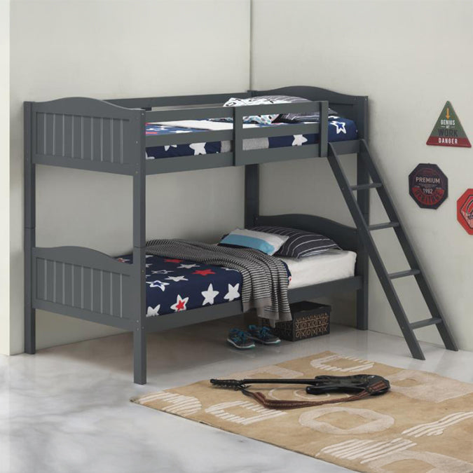 Gray Twin Bunk Bed