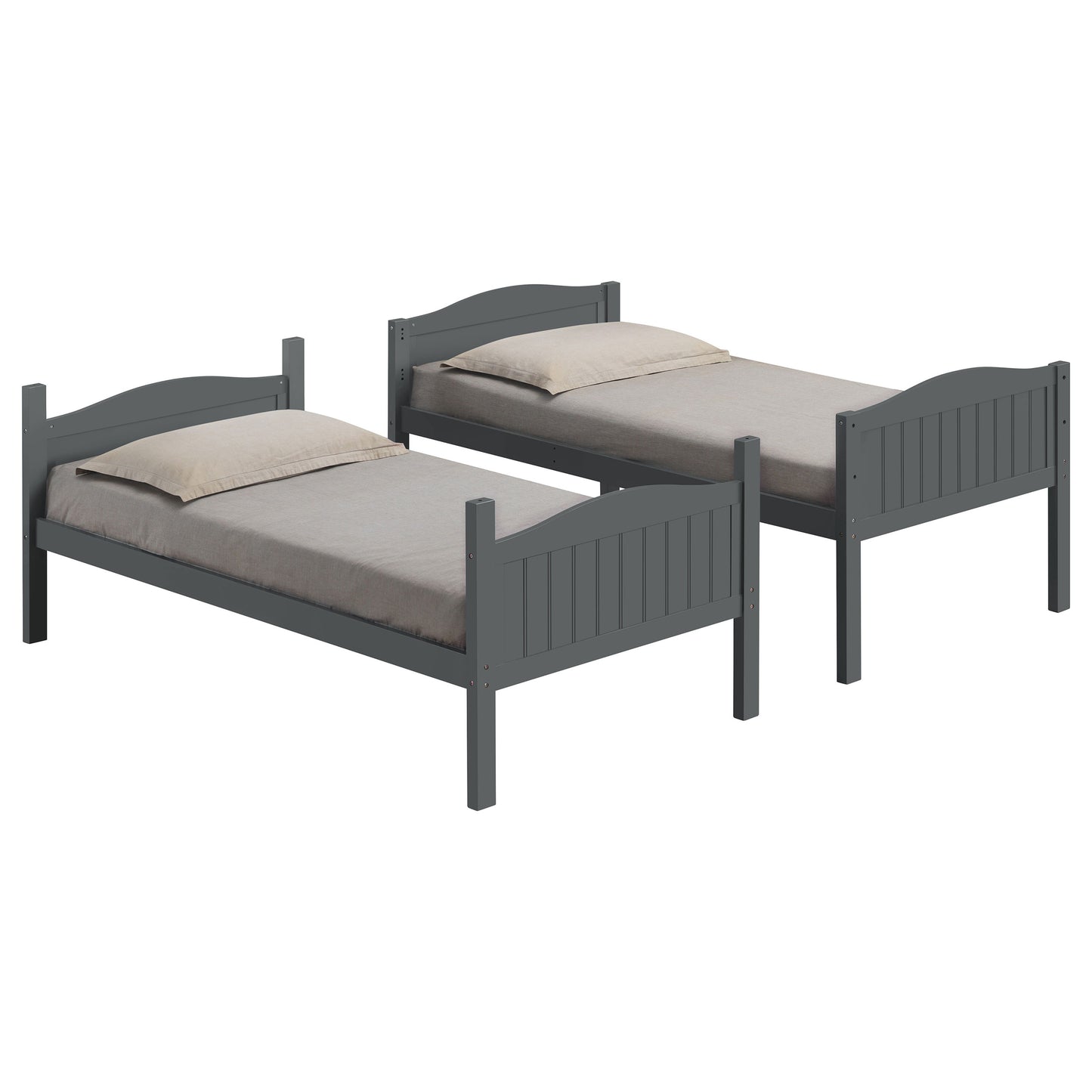 Gray Twin Bunk Bed