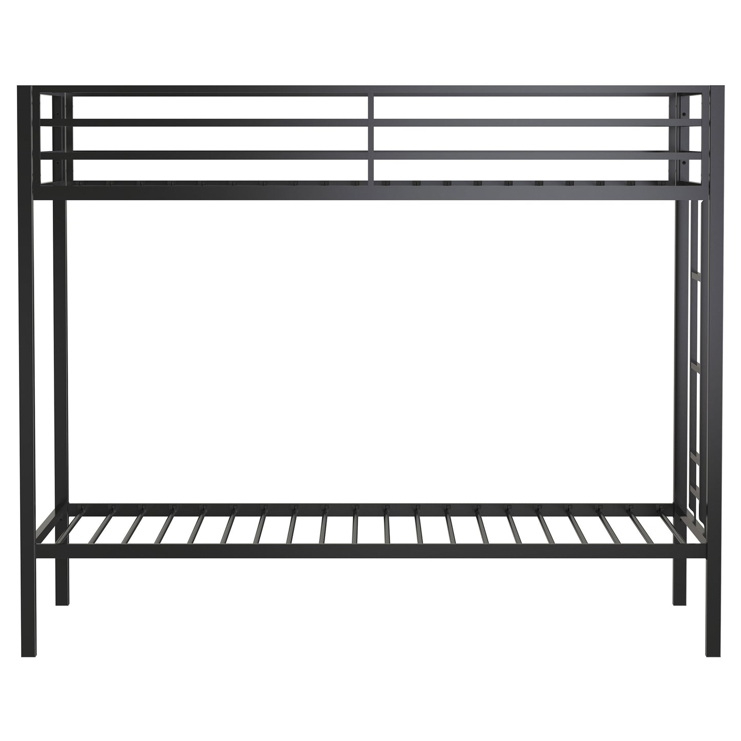 Modern Black Metal Twin Bunk Bed