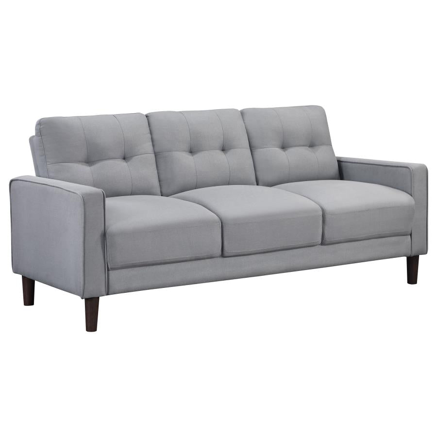 Sofa Grey upholstered Track Arm Tufted