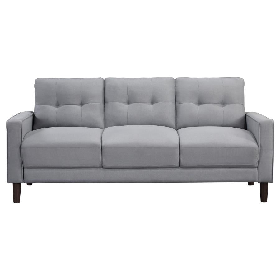 Sofa Grey upholstered Track Arm Tufted