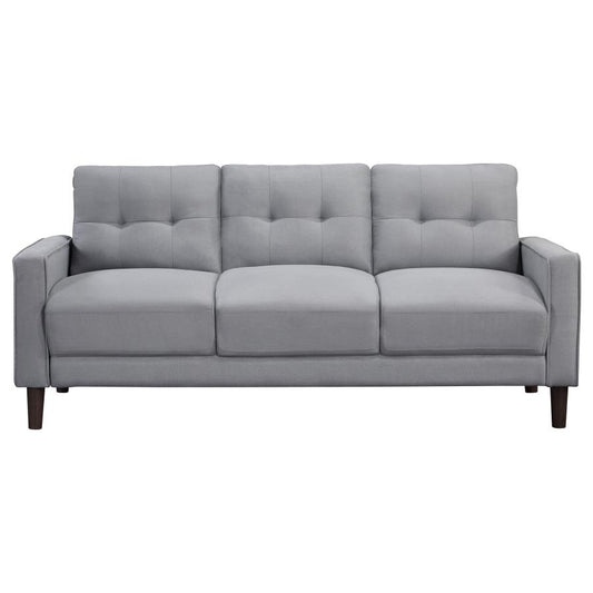Sofa Grey upholstered Track Arm Tufted