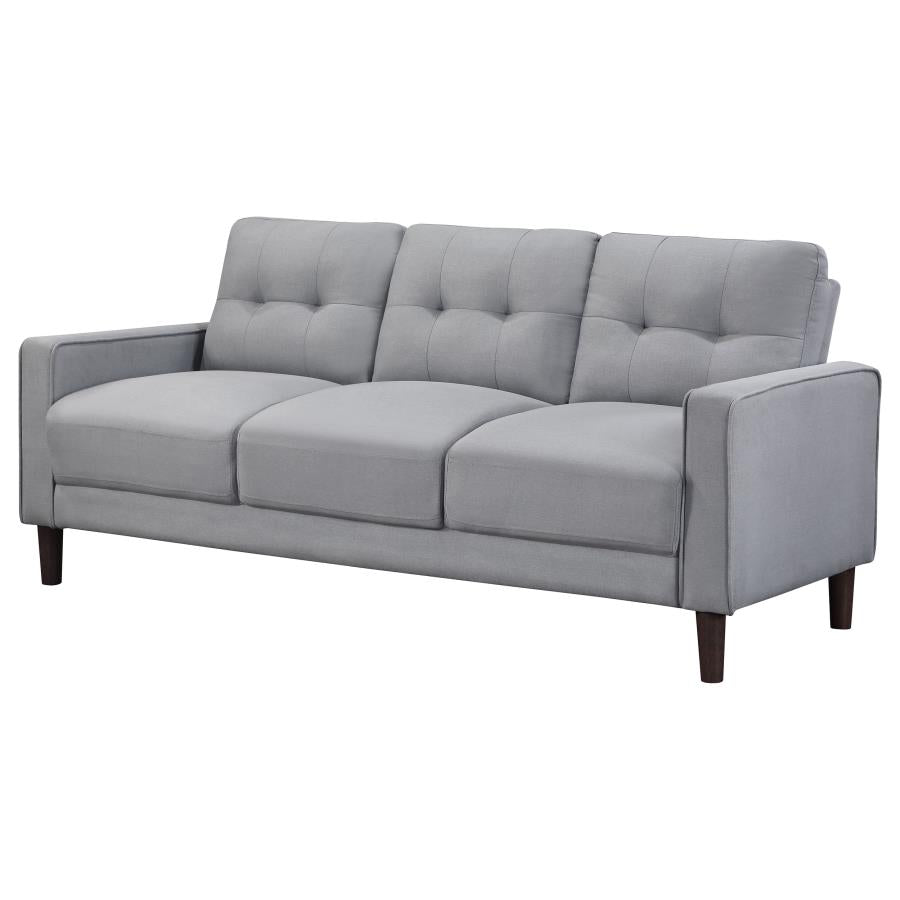 Sofa Grey upholstered Track Arm Tufted
